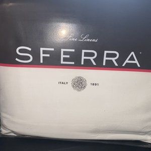 SFERRA Larino 3410 Duvet Cover Full/Queen Duvet Cover White, NWT